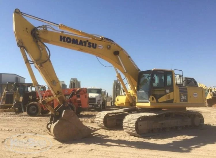 Used Komatsu Excavator in yard